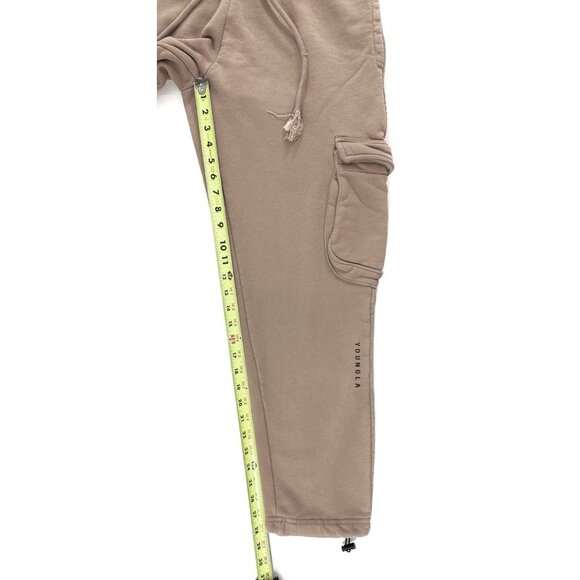 YoungLA Mens Rambo Cargo Joggers Size Large French Terry Sweatpants - Picture 9 of 10